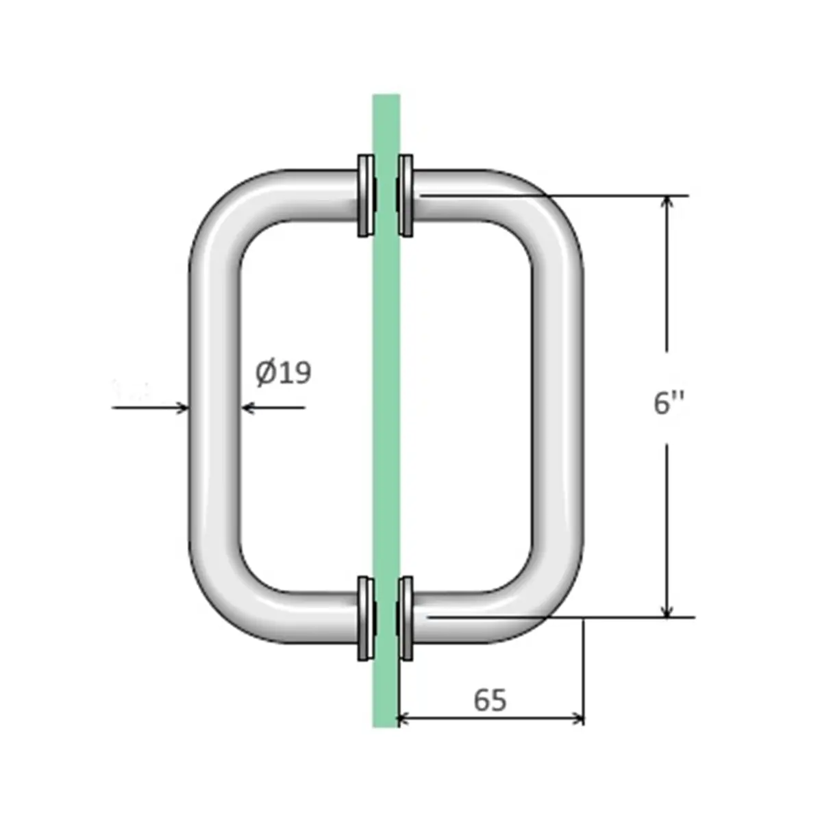 Double Sided Pull Handle - Image 2