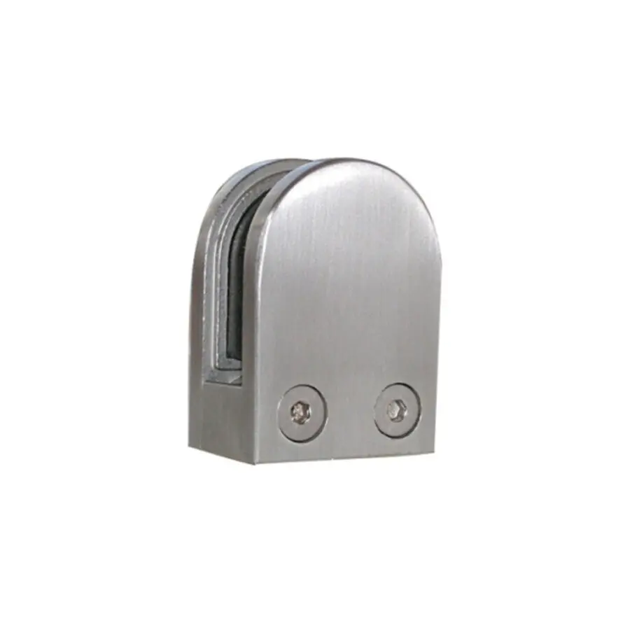 FLAT BACK D Shaped Glass Clamp for 8mm and 10mm glass