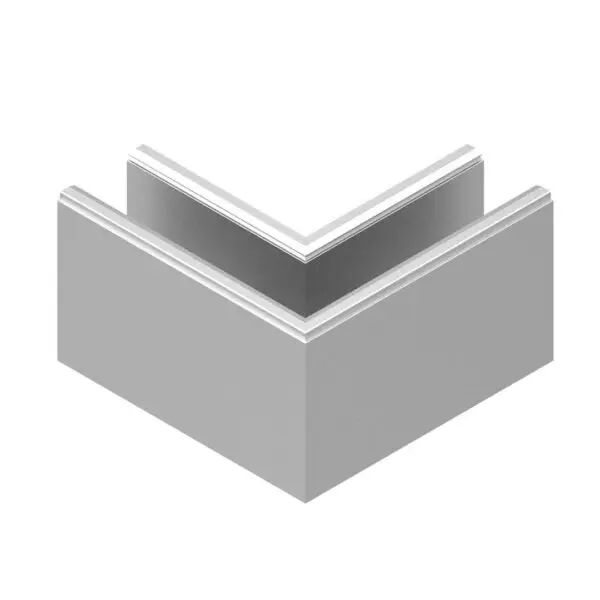 90° Corner For Glass Balustrade Channel