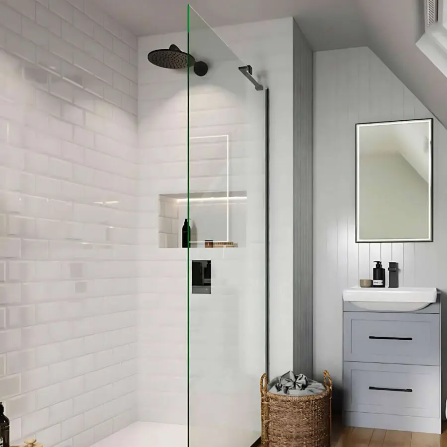 Wall-to-Glass Shower Screen Corner Support Bar - Image 3