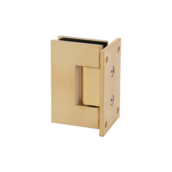 Brushed Gold Wall to Glass 90⁰ Shower Hinge