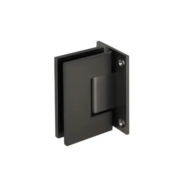 Matt Black Wall to Glass 90⁰ Shower Hinge
