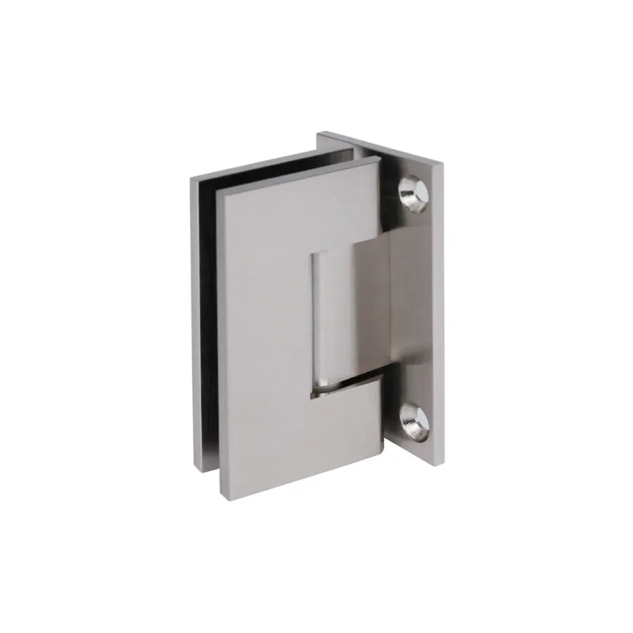 Satin Nickel Wall to Glass 90⁰ Shower Hinge