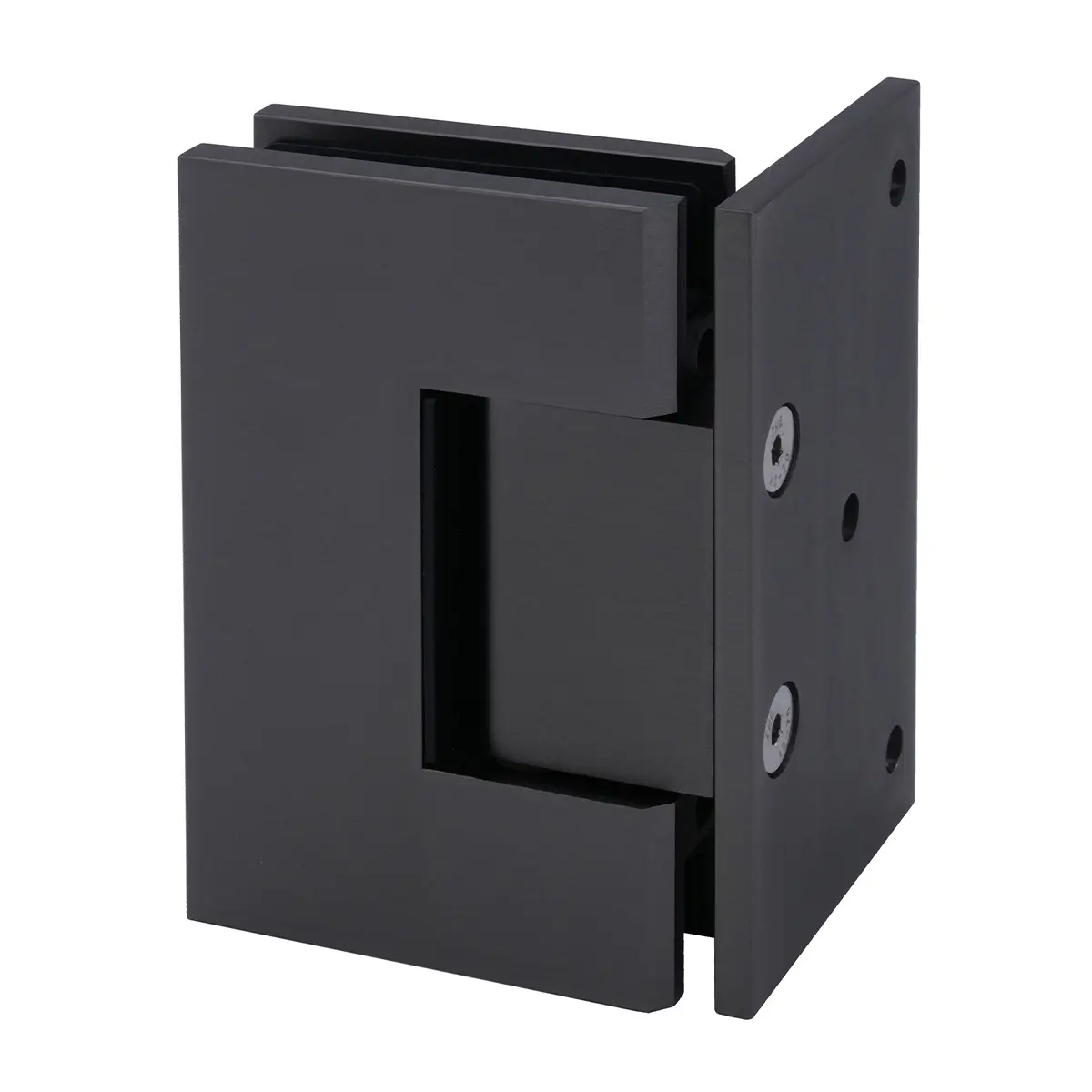 Gun Metal Offset Plate Wall to Glass 90⁰ Shower Hinge