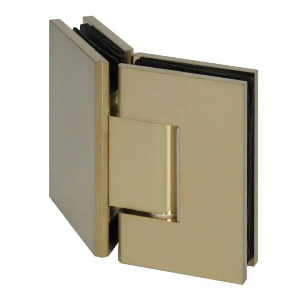 Brushed Gold Glass to Glass 135⁰ Shower Hinge