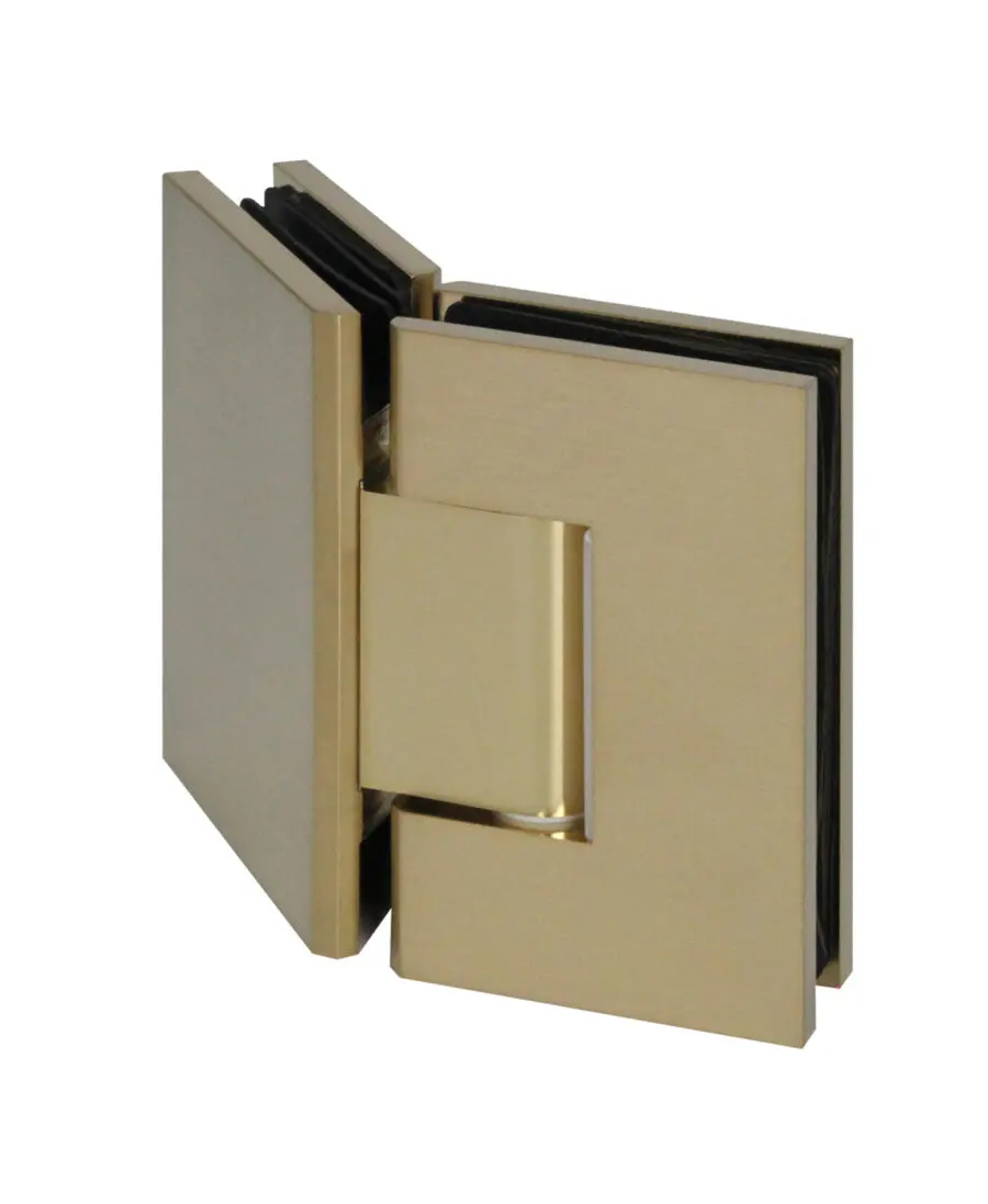 Brushed Gold Glass to Glass 135⁰ Shower Hinge