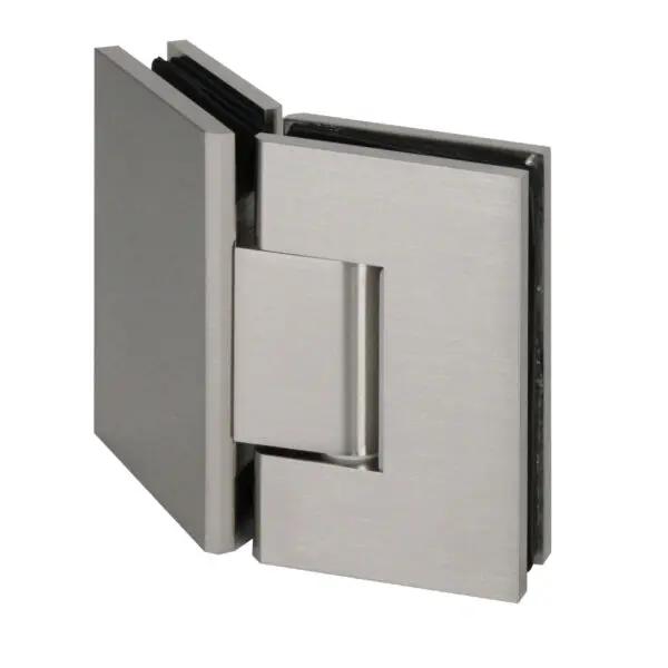 Satin Nickel Polished Glass to Glass 135⁰ Shower Hinge