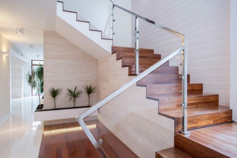 Glass staircase