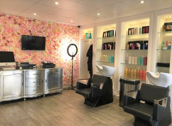 Hair Salon Glass Shelves