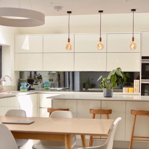 Black Kitchen Splashback