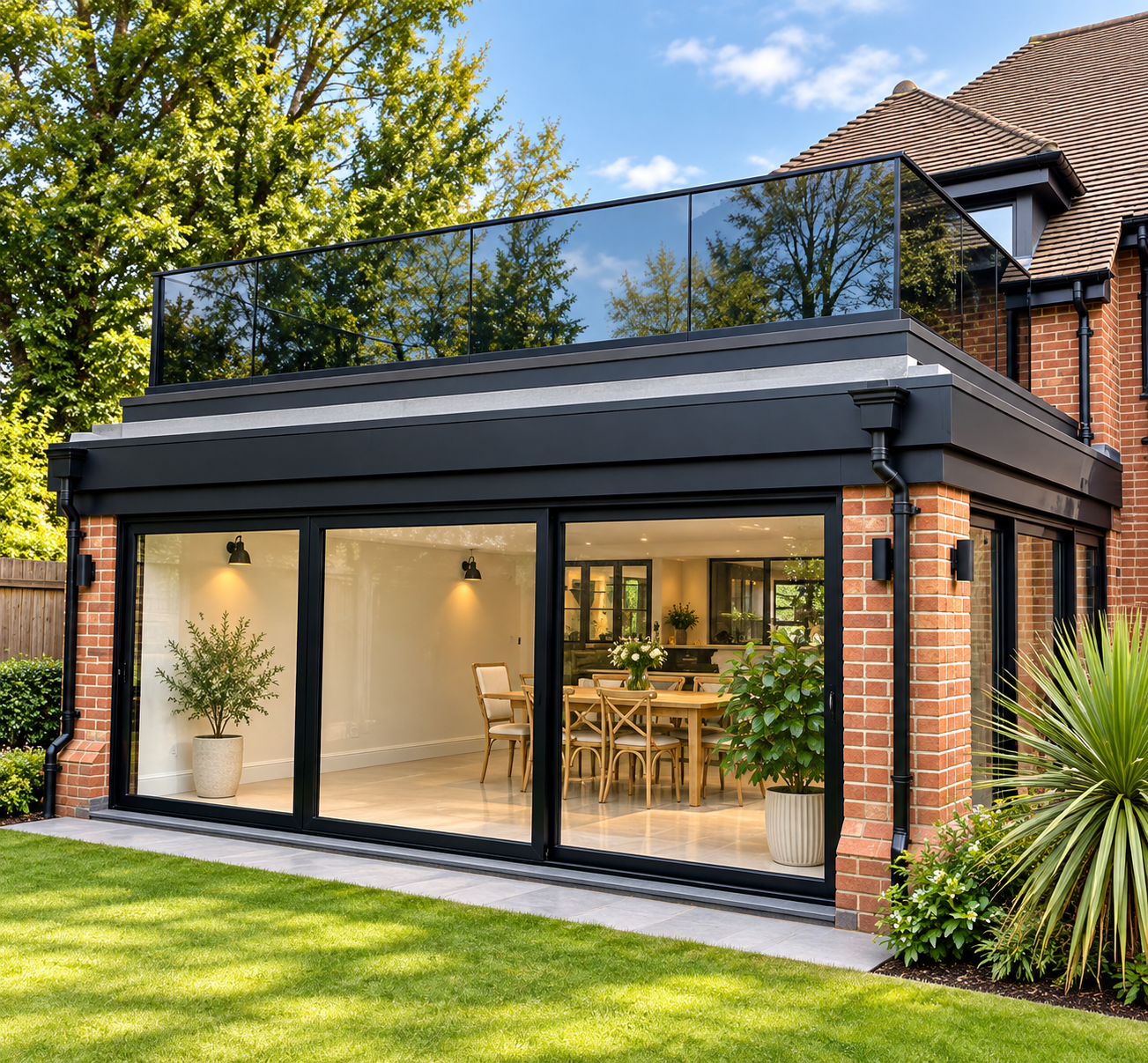 grey glass using black system