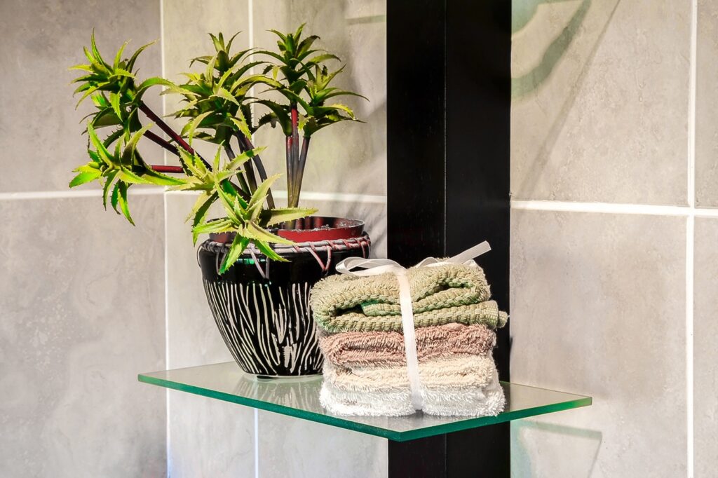 glass shelves