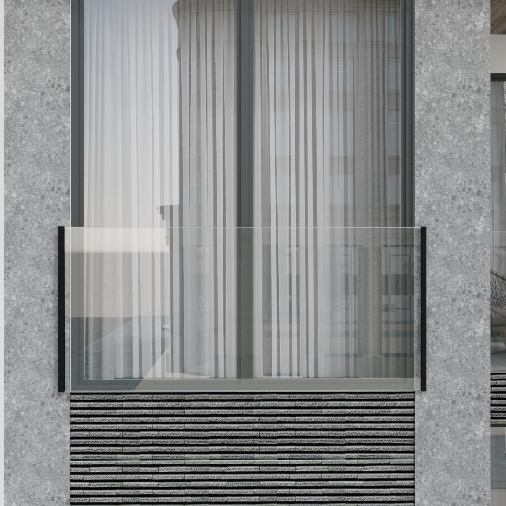 Juliet Balcony & Top Mount System (White, Grey OR Black)