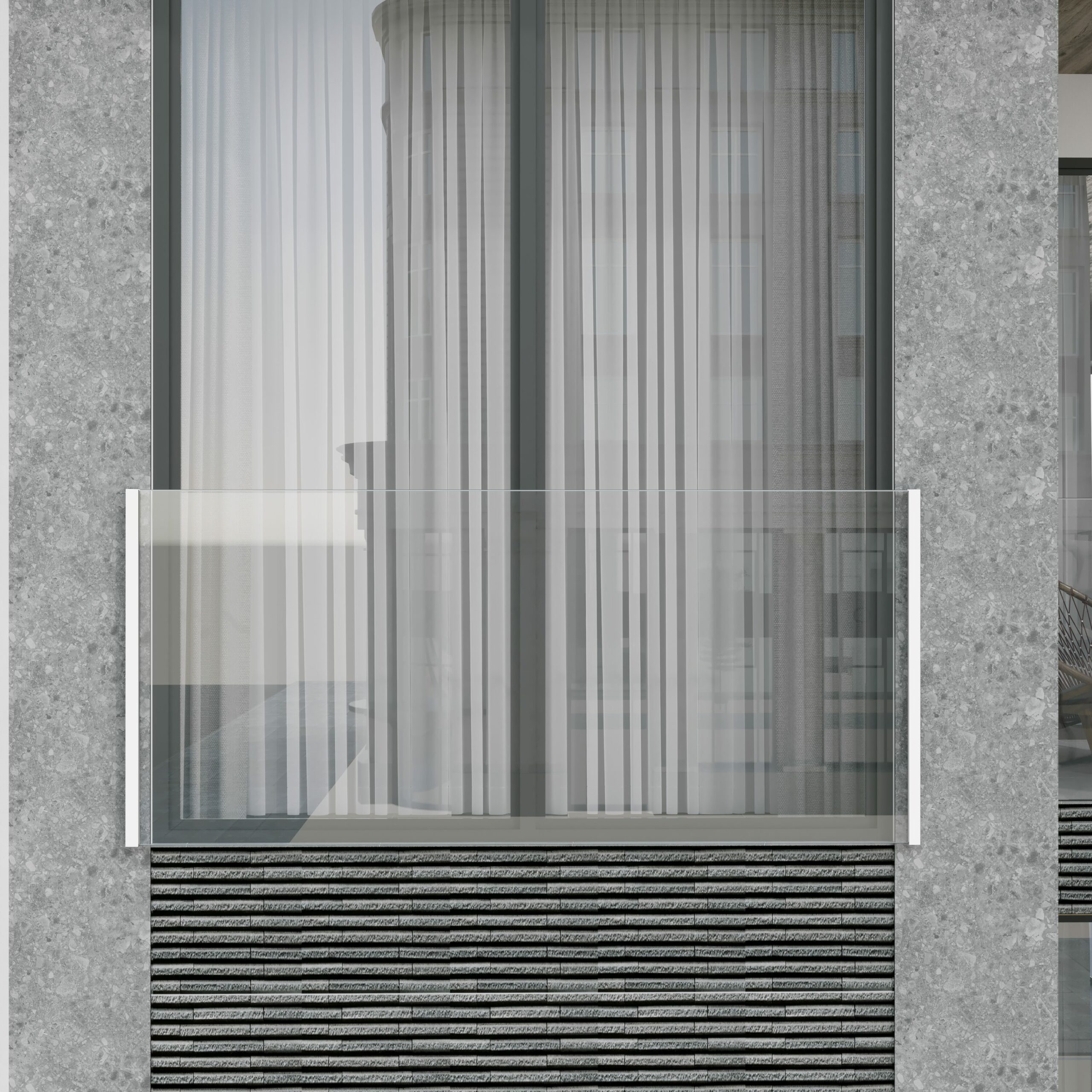 Juliet Balcony & Top Mount System (White, Grey OR Black) - Image 5