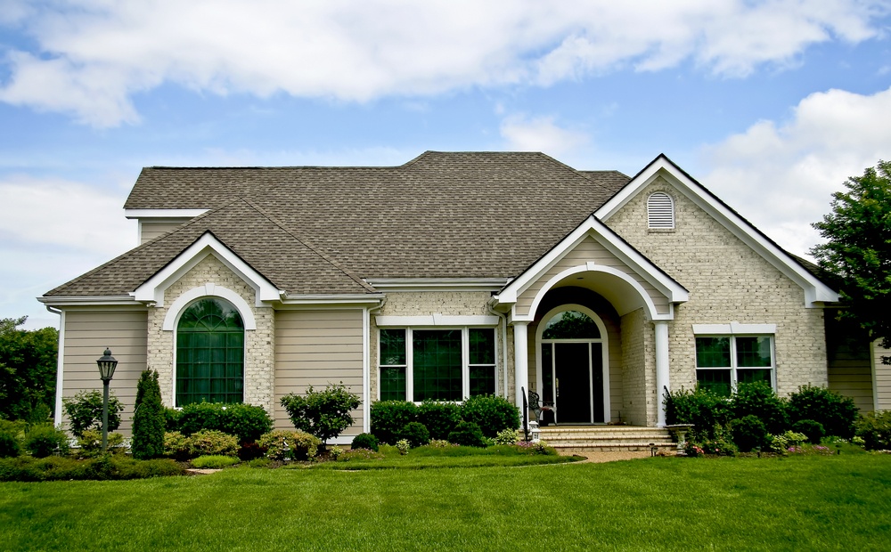 House with tinted glass windows