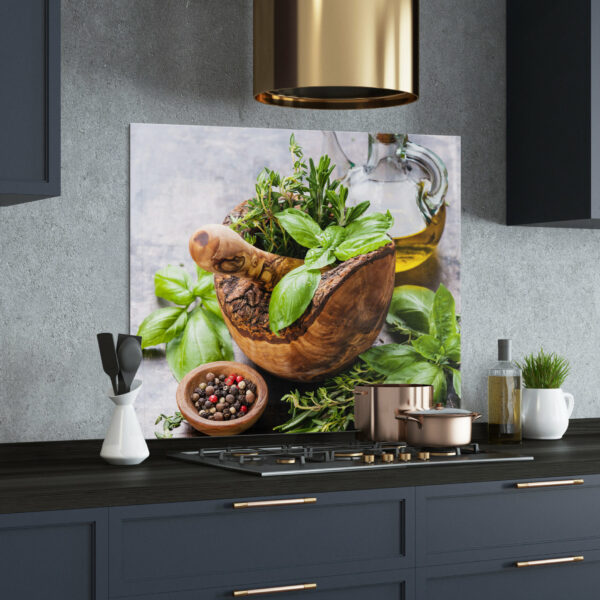 Garden Herbs Print Splashback