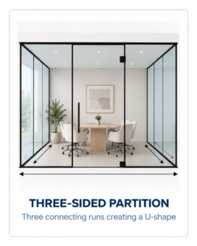 Three-Sided Glass Meeting Room