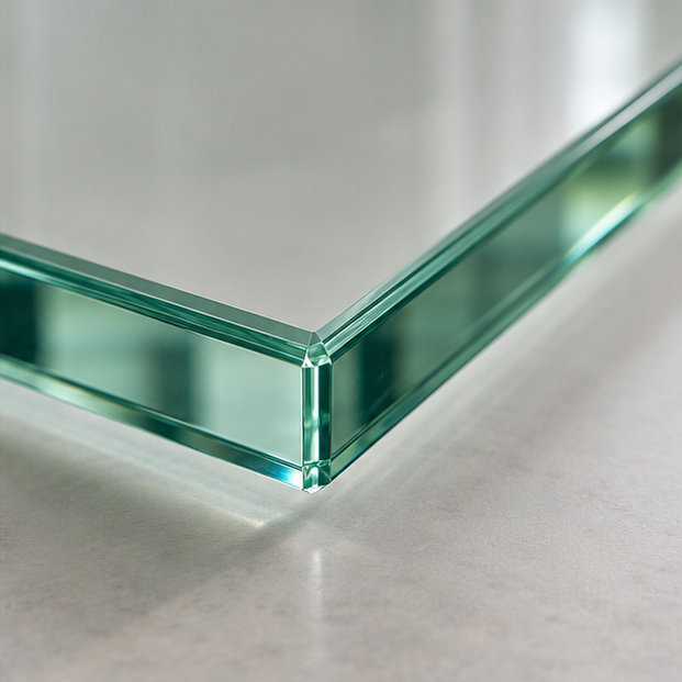 clear polished glass