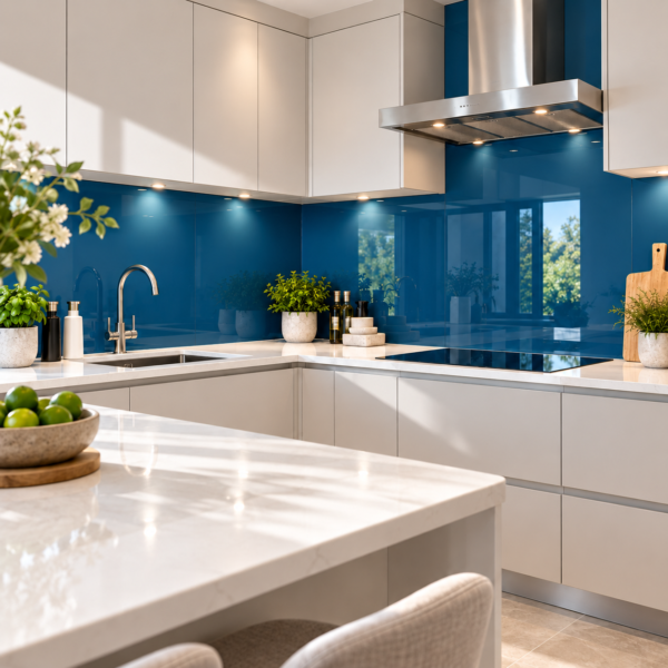 Custom Painted Kitchen Splashback