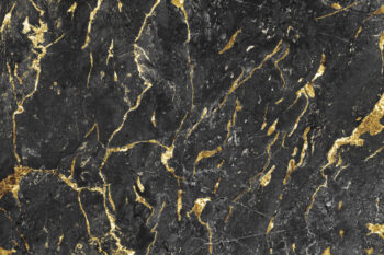 Dark Grey & Gold Marble