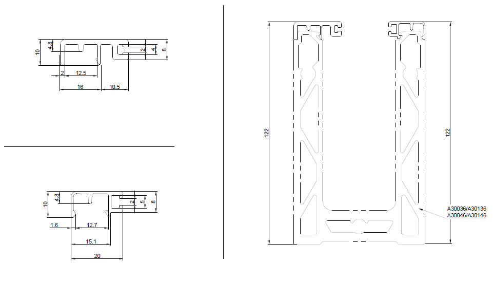 3M Glass Balustrade Channel with Wedge Kit and End Caps - Image 7