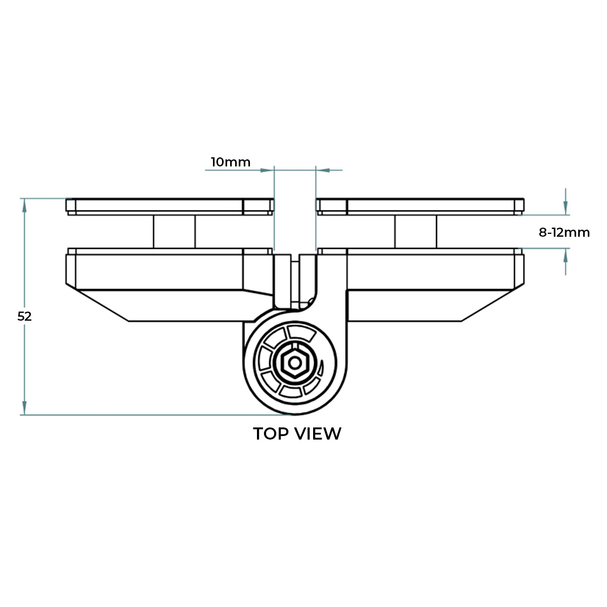 Soft Close Glass-to-Glass Balustrade Gate Hinges (Pair) - Image 6