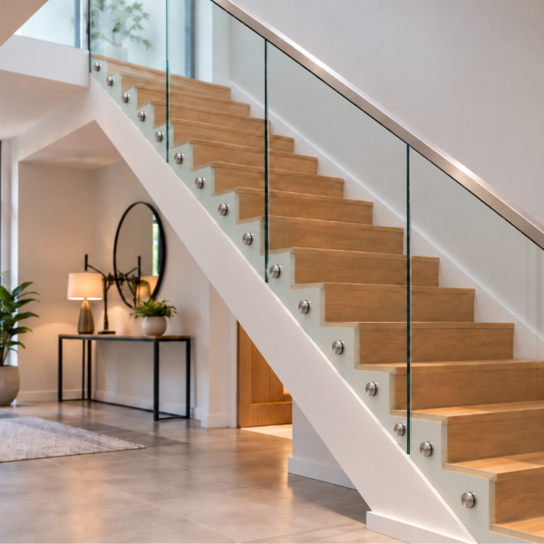 glass stairs balustrade