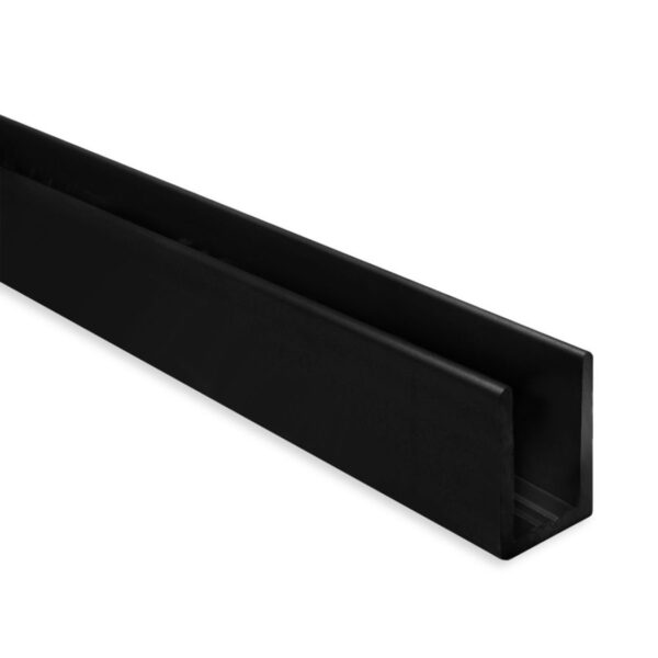 Black 2,350mm Glazing Channels – 8mm – 10mm Glass