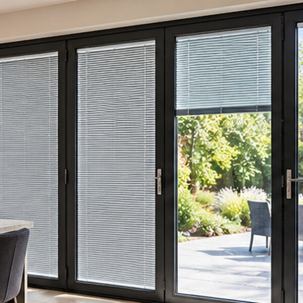 integral windor blinds in glass