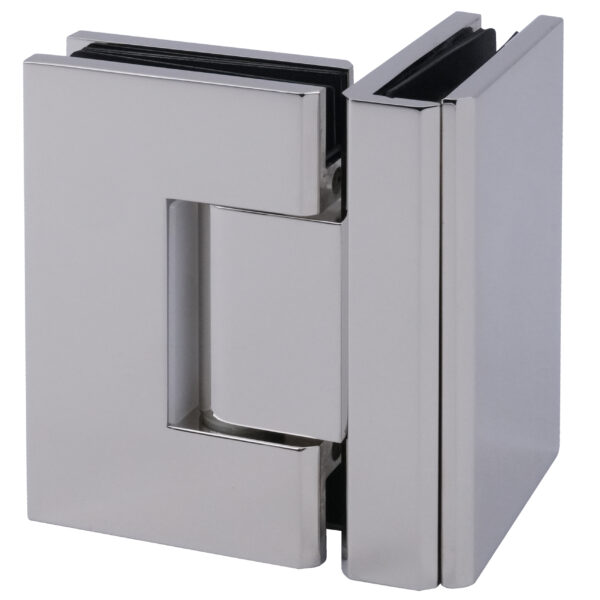 Polished Nickel Glass to Glass 90⁰ Shower Hinge