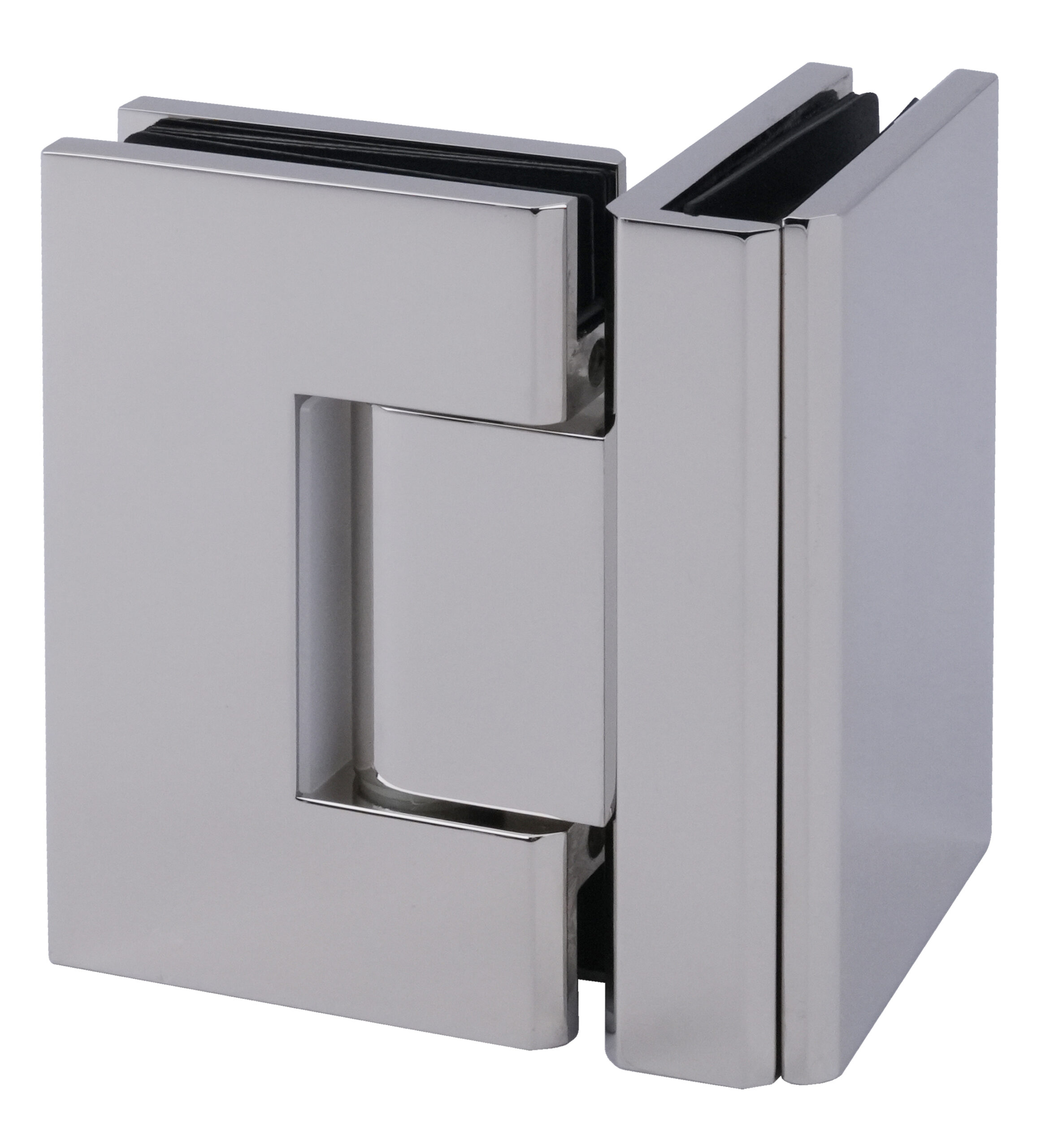 Polished Nickel Glass to Glass 90⁰ Shower Hinge