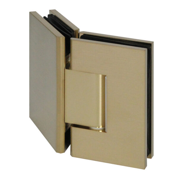 Brushed Gold Glass to Glass 135⁰ Shower Hinge