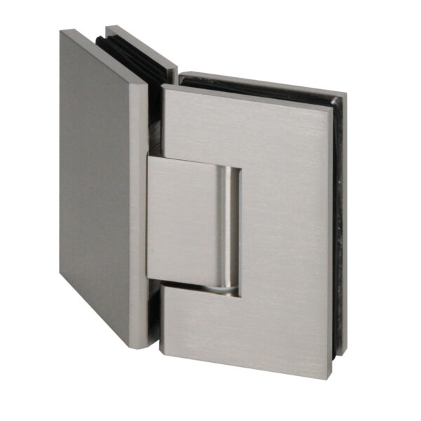 Satin Nickel Polished Glass to Glass 135⁰ Shower Hinge