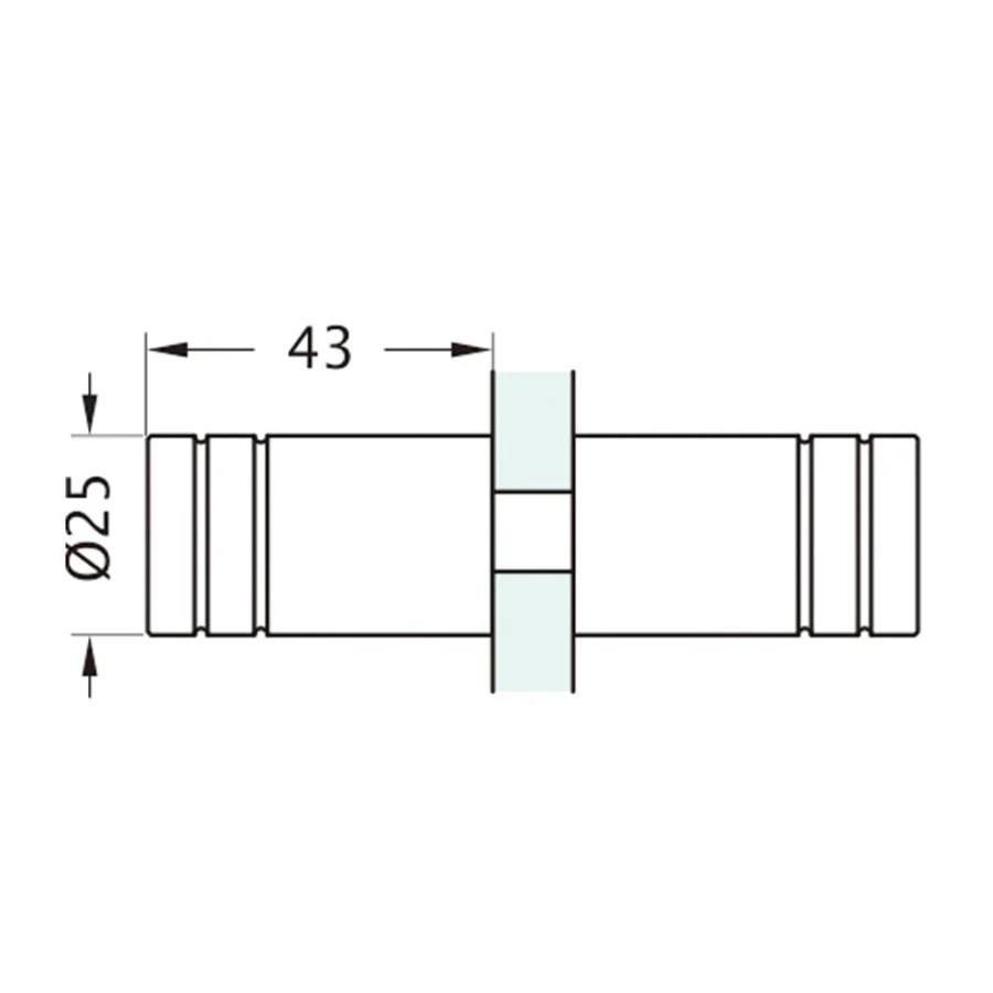 Satin Chrome Door Knobs with Small Indents - Image 3