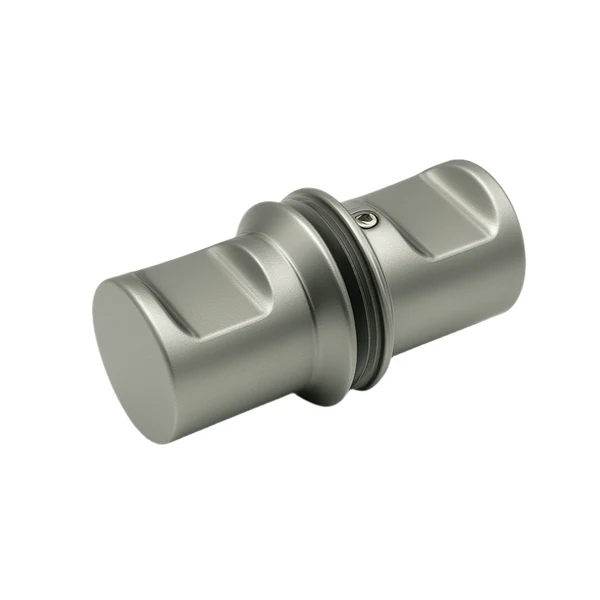 Satin Nickel Cylinder Thumb Pull Double Door Knob