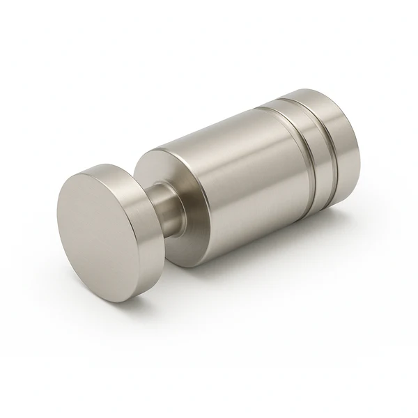Satin Nickel Cylinder Indented One Sided Door Knob