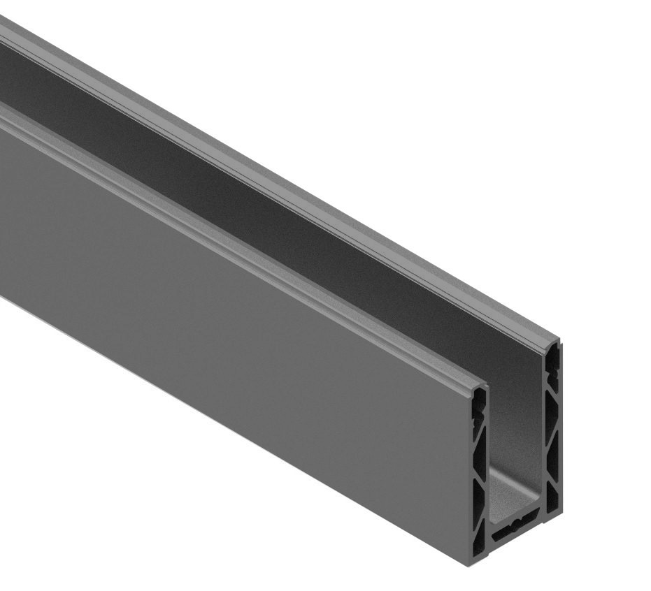 3M Glass Balustrade Channel with Wedge Kit and End Caps - Image 3